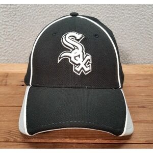 Chicago White Sox Hat Adult Black L/XL Fitted Cap New Era 39Thirty MLB Baseball
